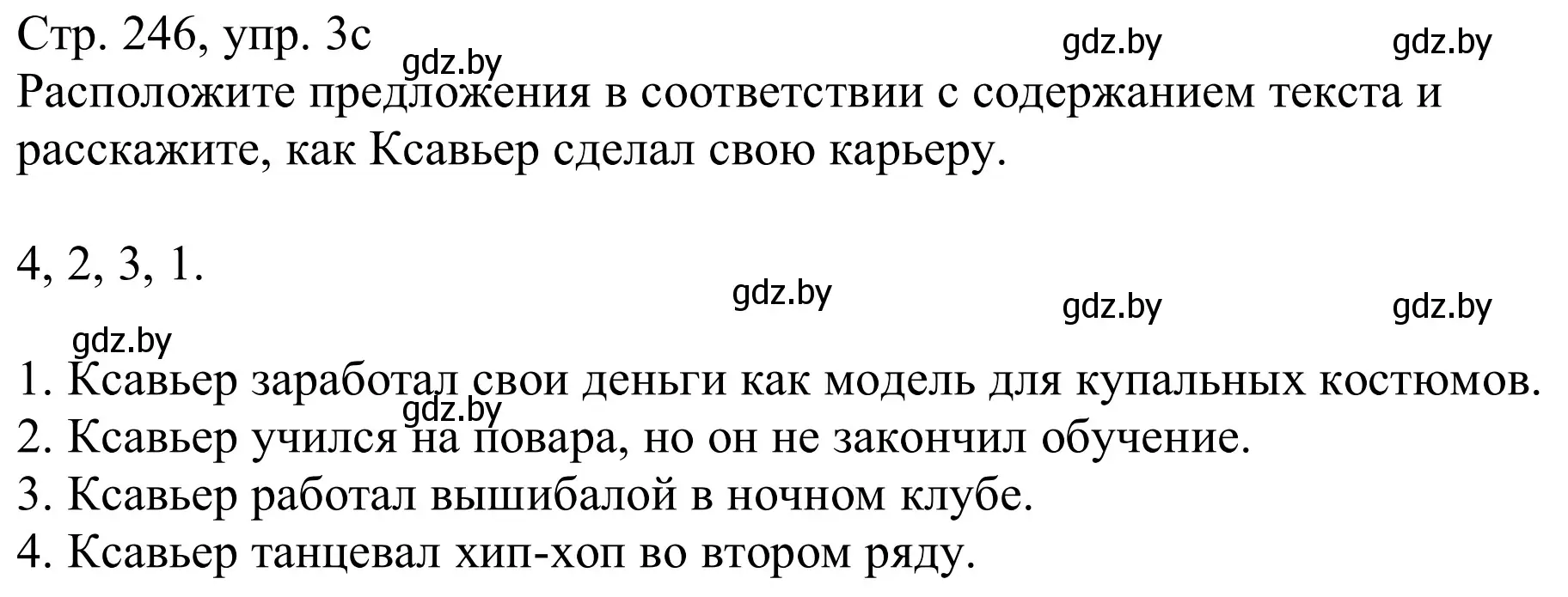 Решение номер 3c (страница 246) гдз по немецкому языку 11 класс Будько, Урбанович, учебник