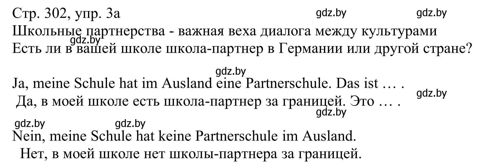 Решение номер 3a (страница 302) гдз по немецкому языку 11 класс Будько, Урбанович, учебник
