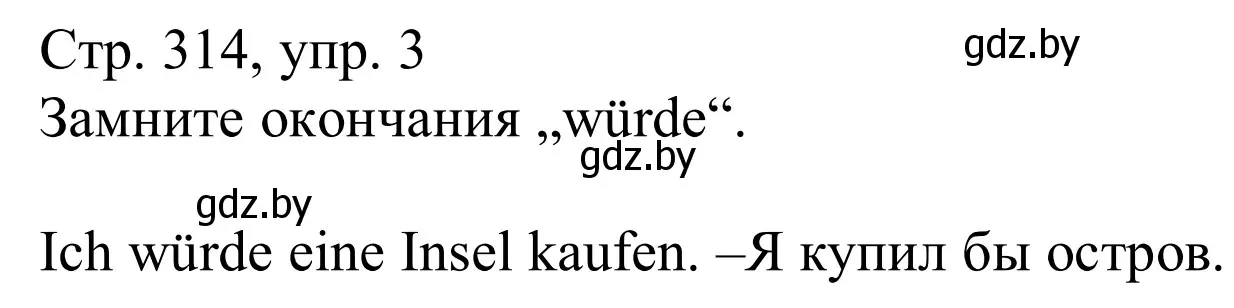 Решение номер 3 (страница 314) гдз по немецкому языку 11 класс Будько, Урбанович, учебник