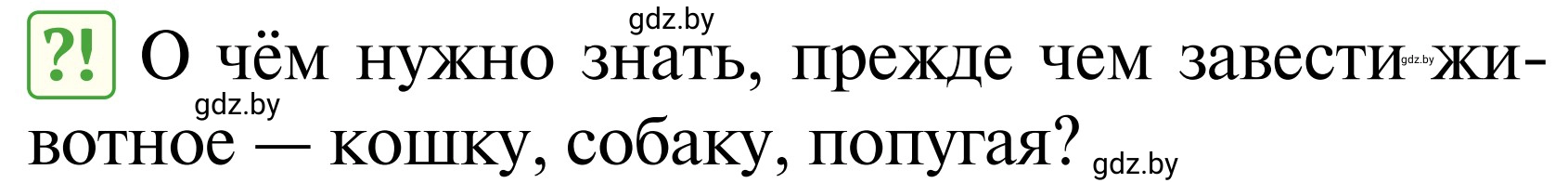 Условие  Проблемный вопрос (страница 107) гдз по ОБЖ 2 класс Аброськина, Кузнецова, учебник