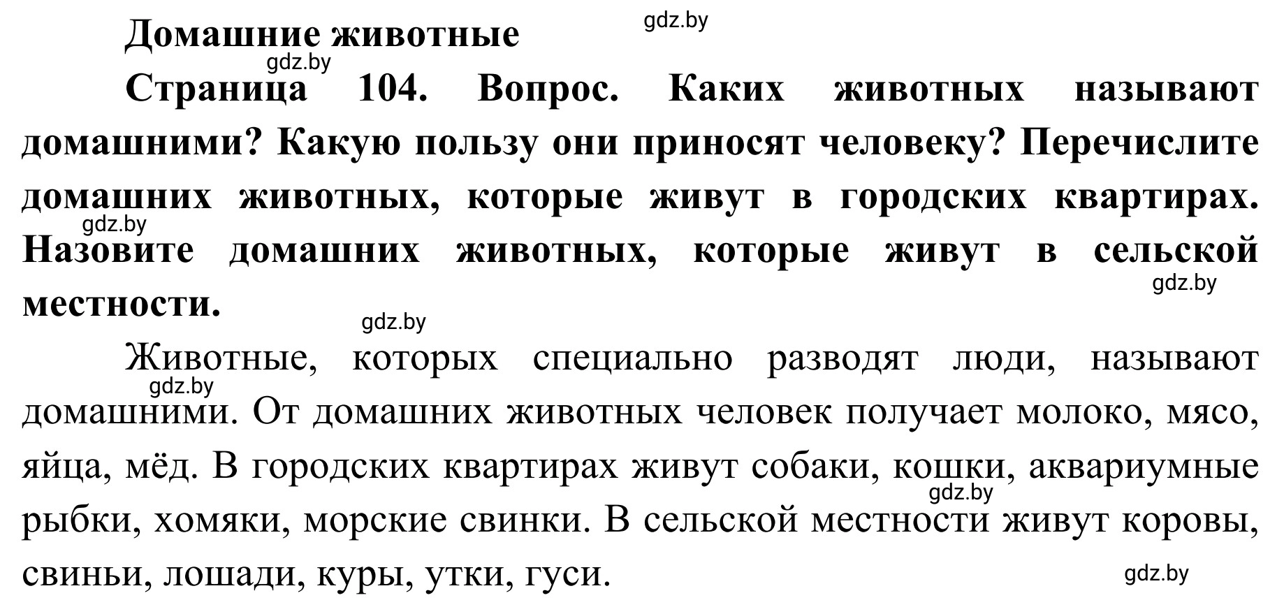 Решение  Вопросы и задания (страница 104) гдз по ОБЖ 2 класс Аброськина, Кузнецова, учебник