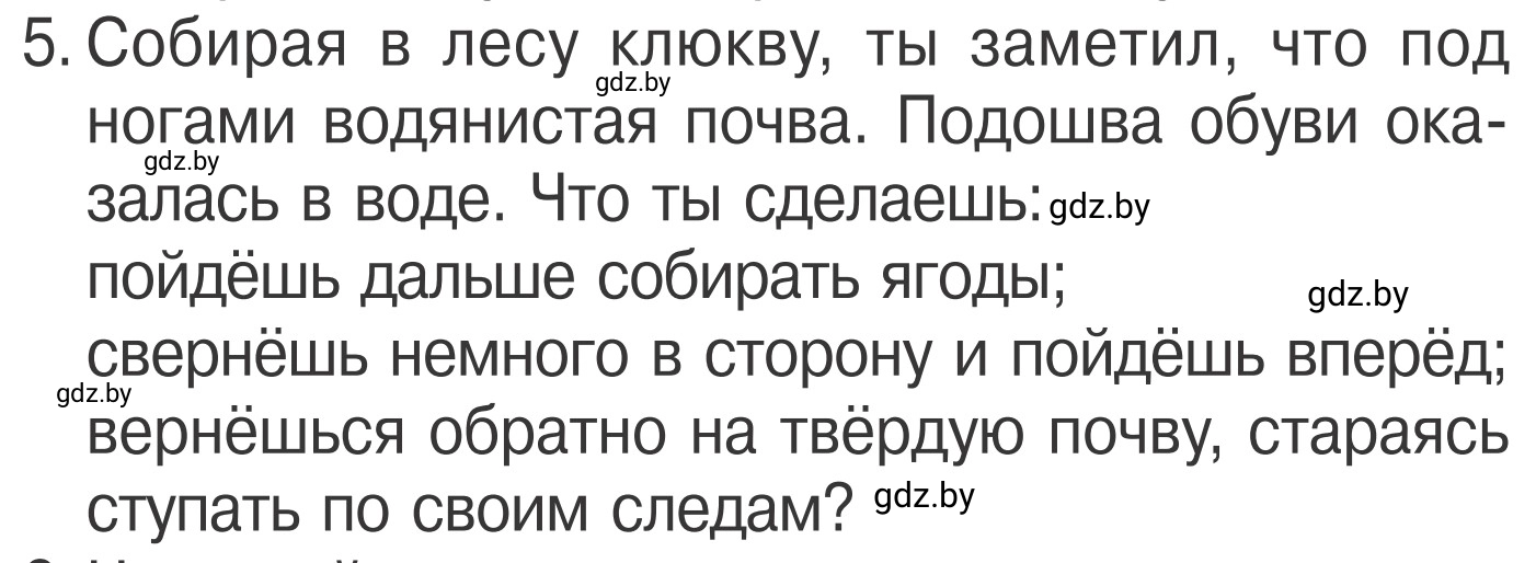 Условие номер 5 (страница 65) гдз по ОБЖ 4 класс Загвоздкина, Одновол, учебник