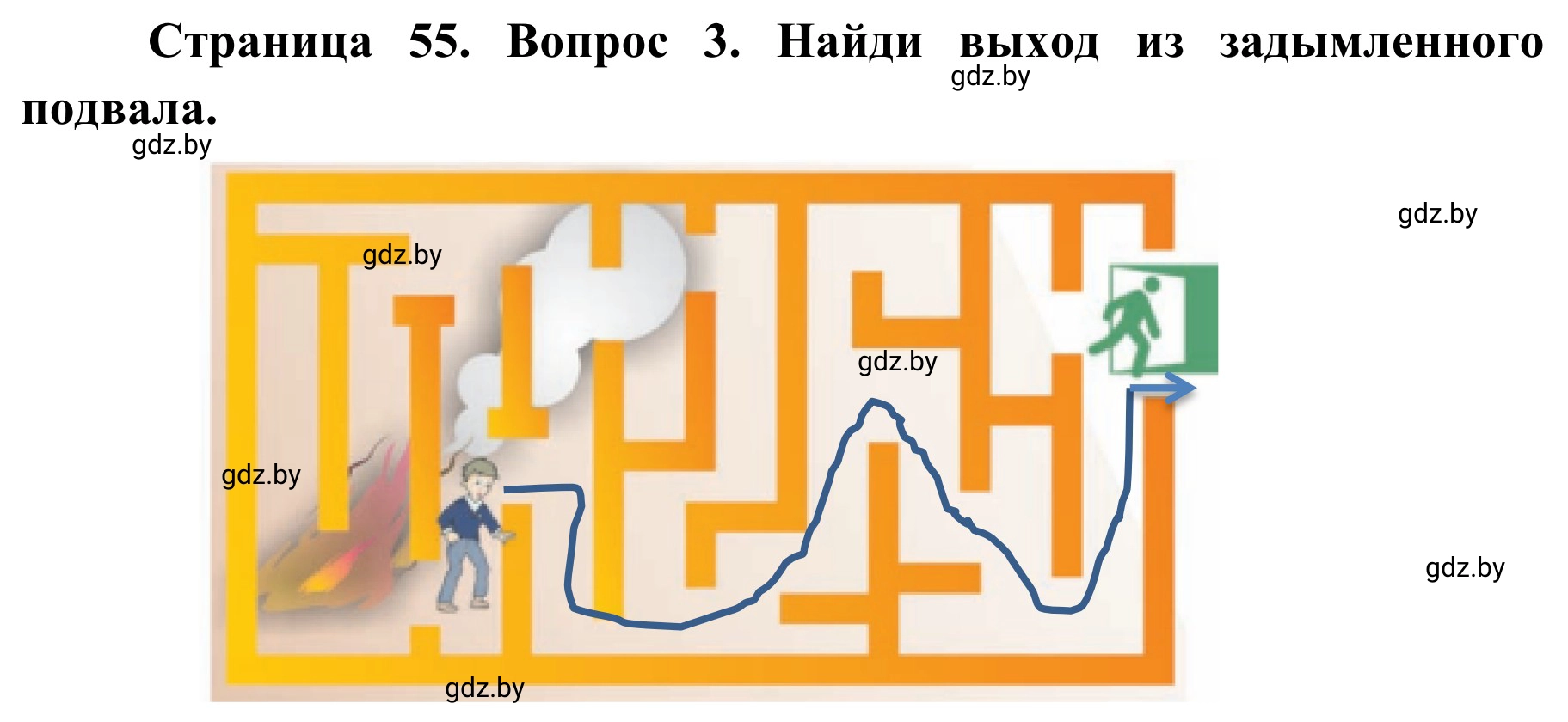Решение номер 3 (страница 55) гдз по ОБЖ 4 класс Загвоздкина, Одновол, учебник