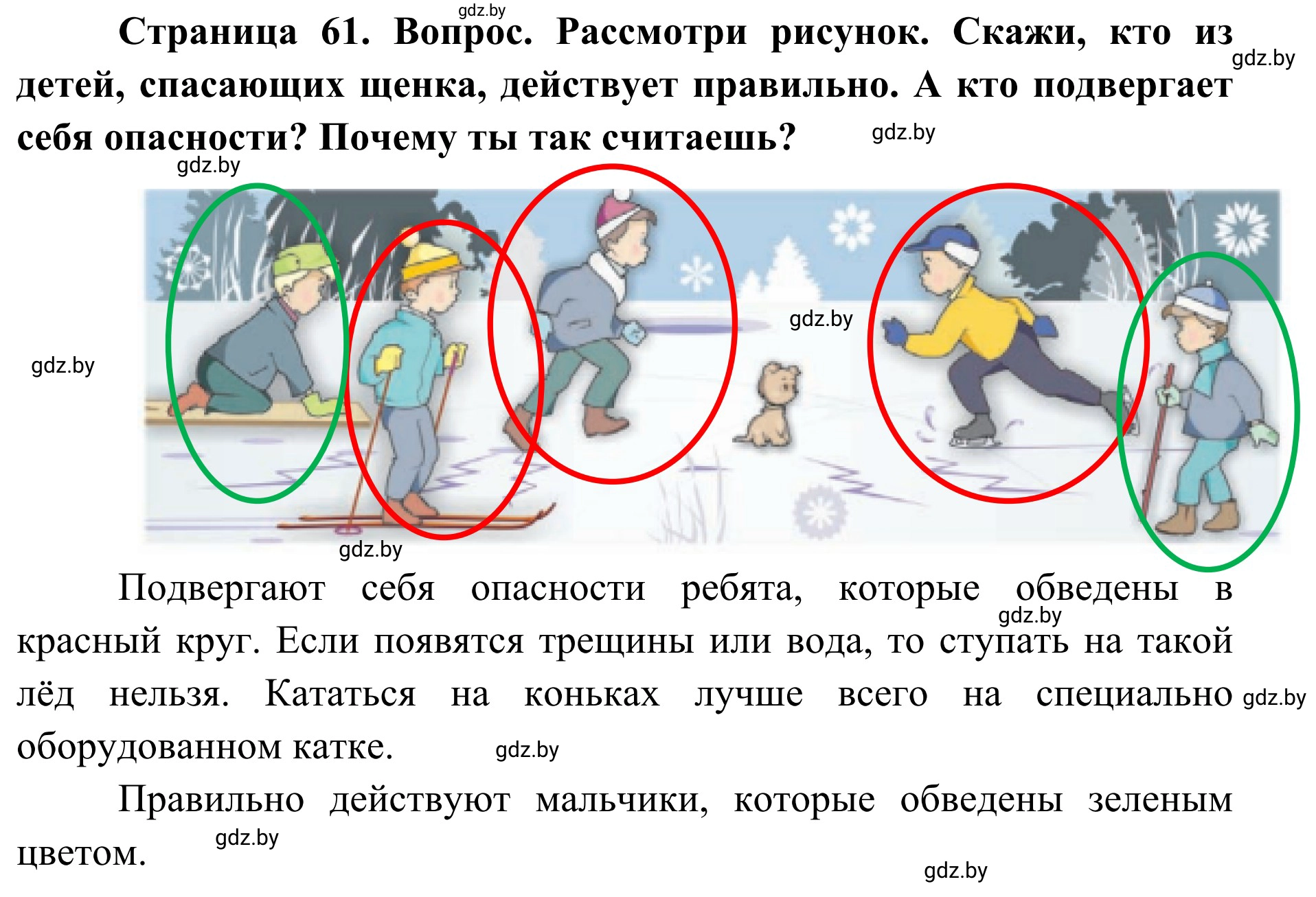Решение Рассмотри рисунки (страница 63) гдз по ОБЖ 4 класс Загвоздкина, Одновол, учебник