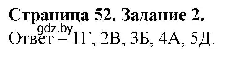 Решение номер 2 (страница 52) гдз по ОБЖ 5 класс Гамолко, Занимон, рабочая тетрадь