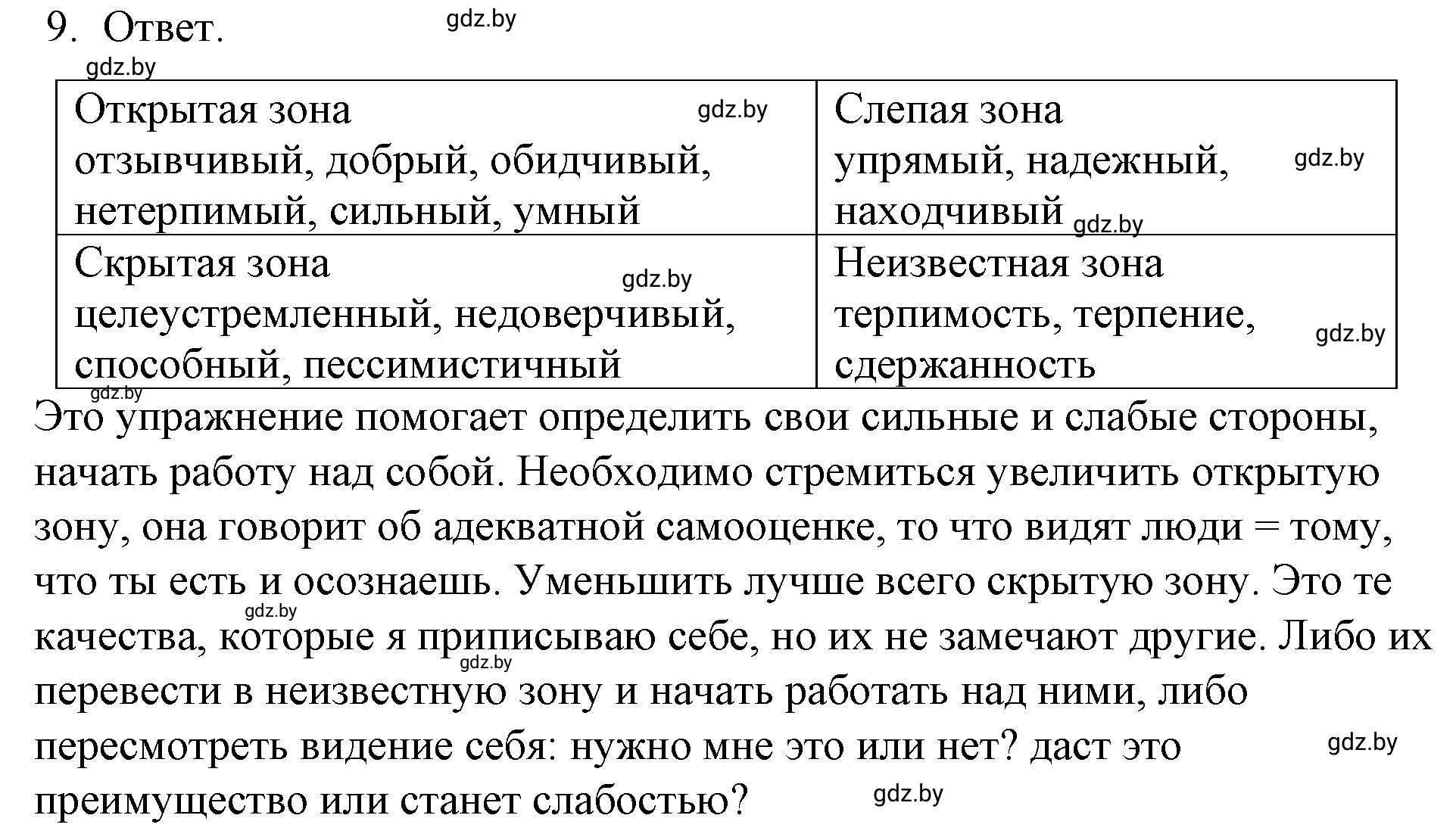 Решение номер 9 (страница 22) гдз по обществоведению 9 класс Кушнер , Полейко, рабочая тетрадь