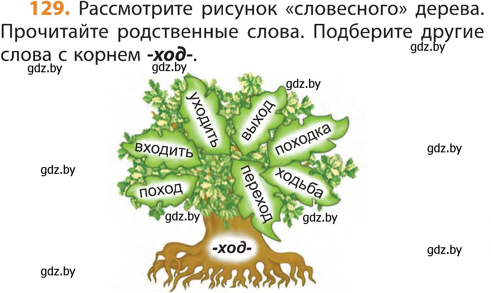 Условие номер 129 (страница 87) гдз по русскому языку 3 класс Антипова, Верниковская, учебник 1 часть