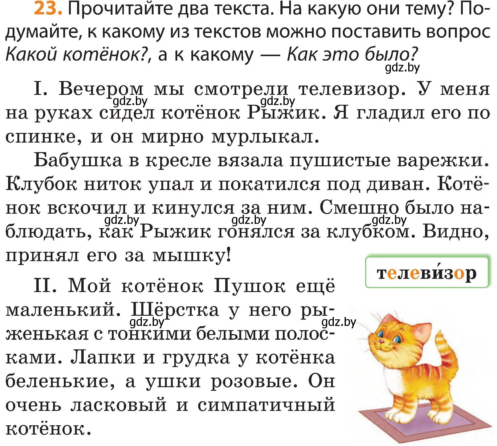 Условие номер 23 (страница 19) гдз по русскому языку 3 класс Антипова, Верниковская, учебник 1 часть