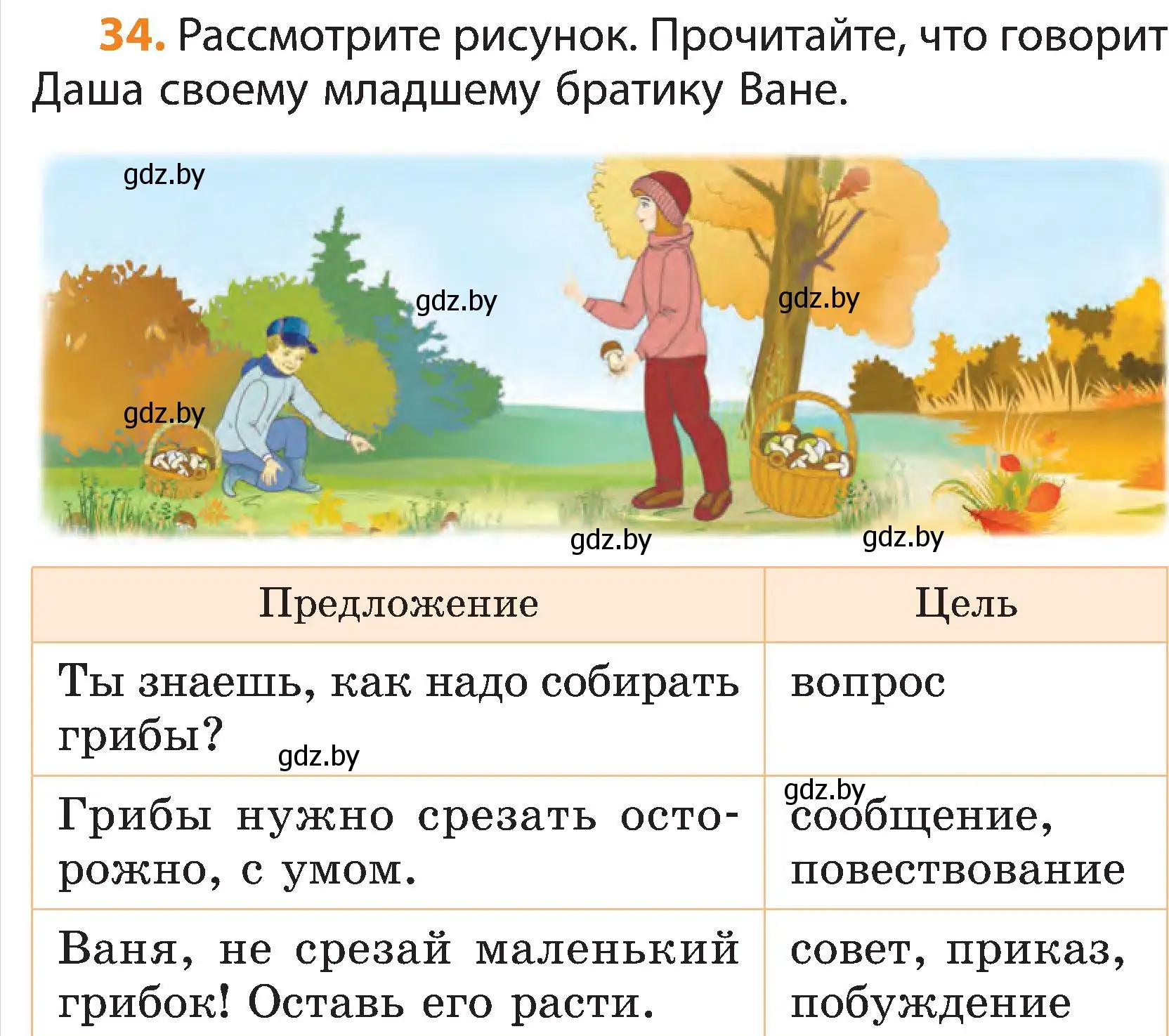 Условие номер 34 (страница 28) гдз по русскому языку 3 класс Антипова, Верниковская, учебник 1 часть