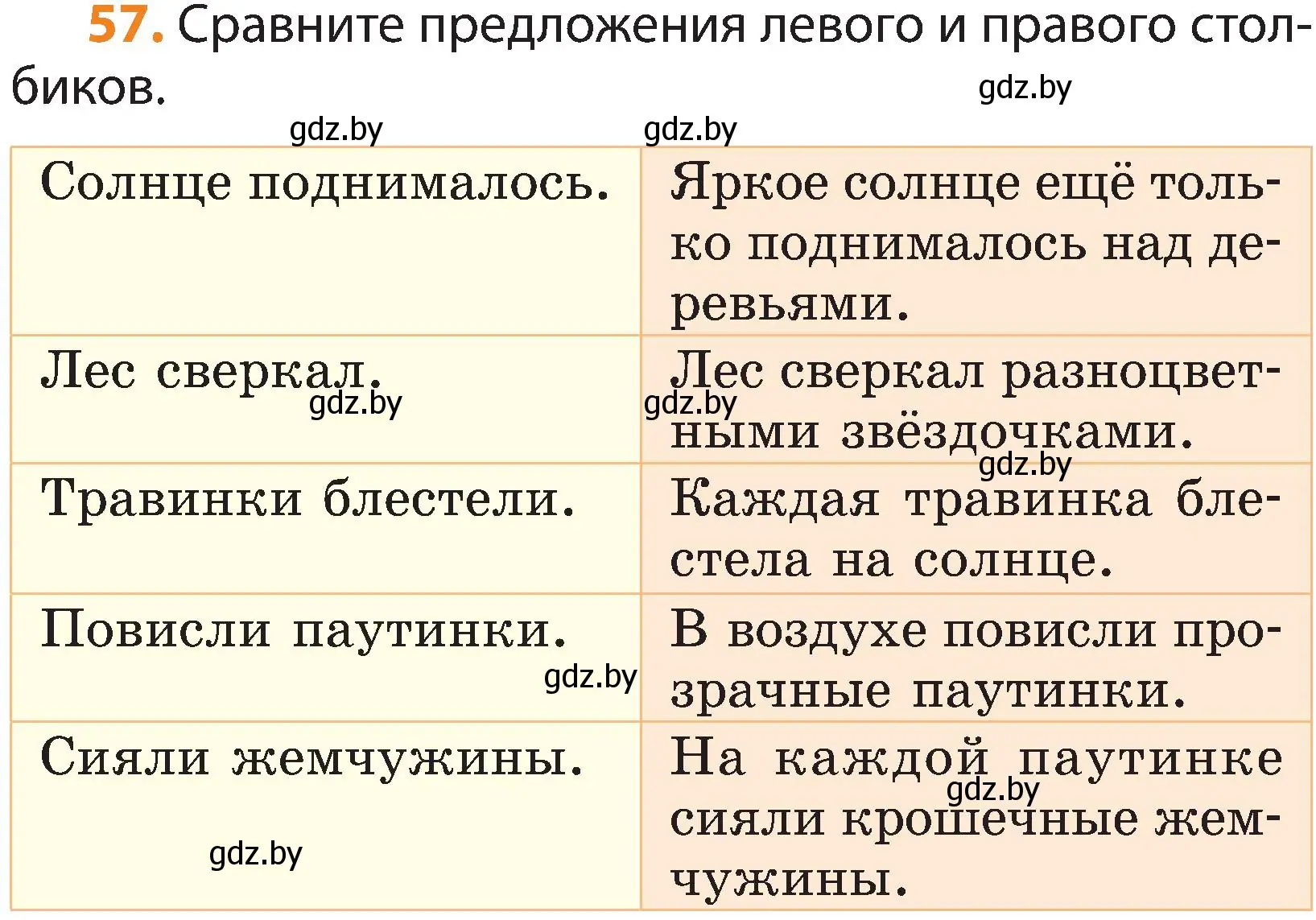 Условие номер 57 (страница 42) гдз по русскому языку 3 класс Антипова, Верниковская, учебник 1 часть