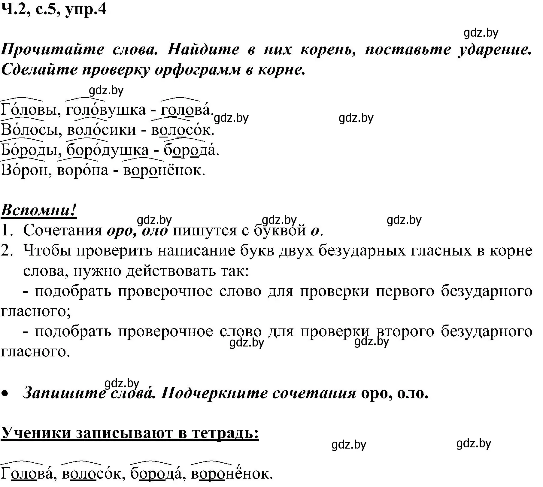 Решение номер 4 (страница 5) гдз по русскому языку 3 класс Антипова, Верниковская, учебник 2 часть