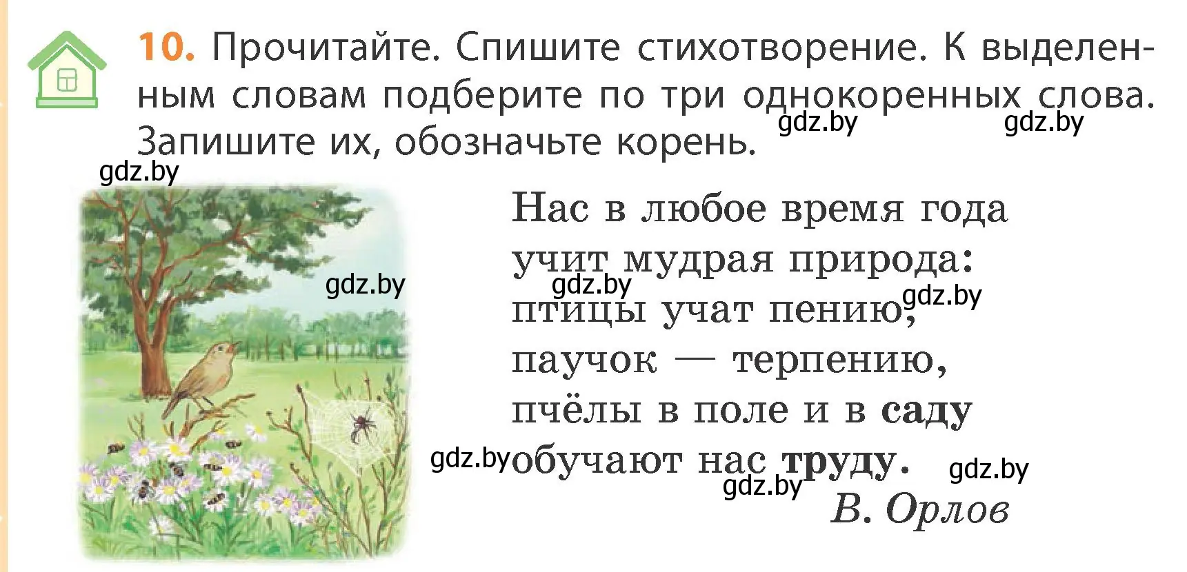 Условие номер 10 (страница 8) гдз по русскому языку 4 класс Антипова, Верниковская, учебник 1 часть