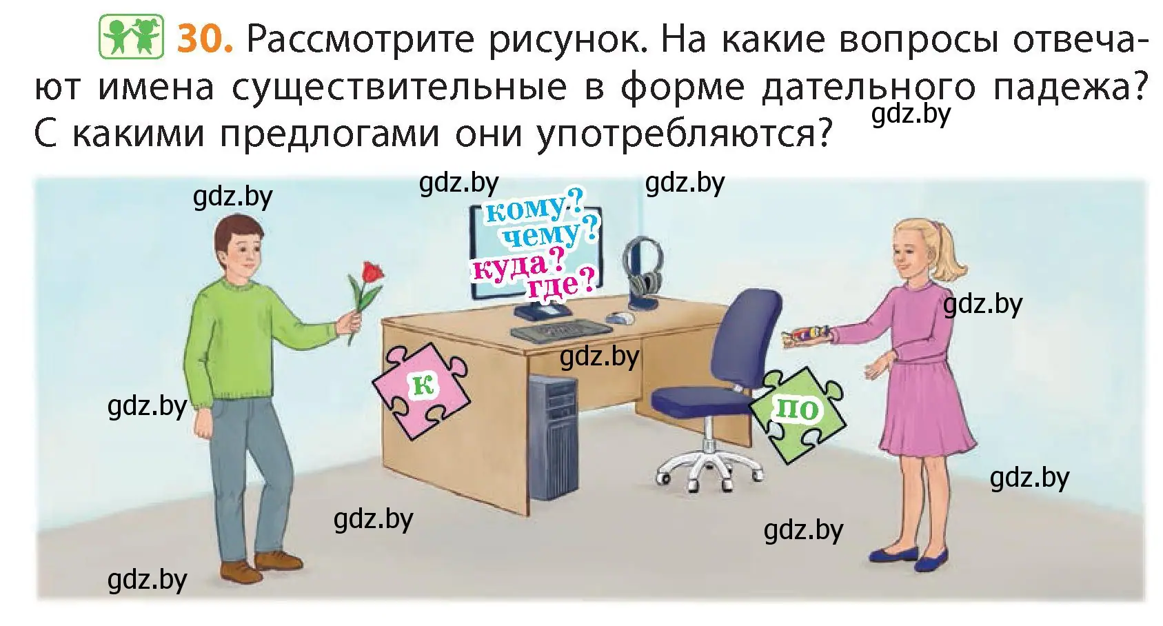 Условие номер 30 (страница 21) гдз по русскому языку 4 класс Антипова, Верниковская, учебник 1 часть