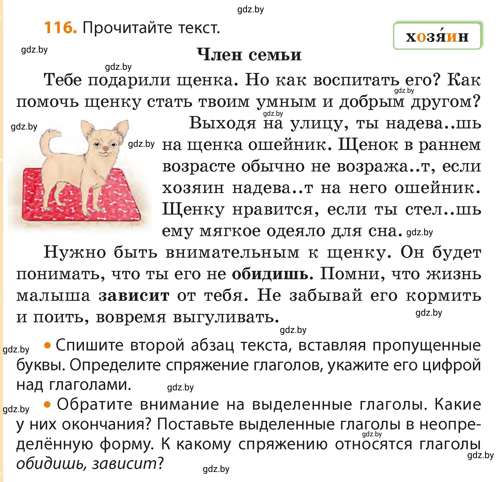 Условие номер 116 (страница 72) гдз по русскому языку 4 класс Антипова, Верниковская, учебник 2 часть