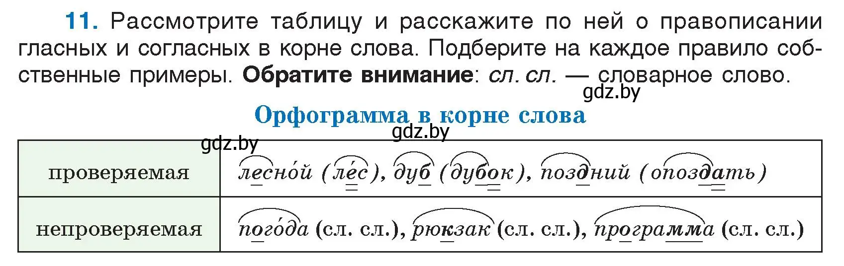 Условие номер 11 (страница 10) гдз по русскому языку 5 класс Мурина, Игнатович, учебник 1 часть