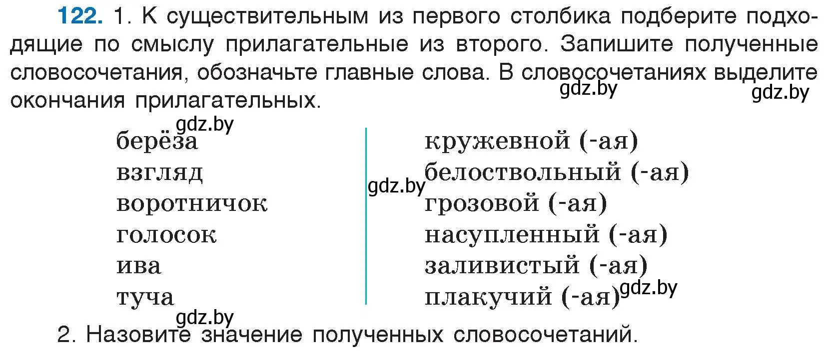 Условие номер 122 (страница 68) гдз по русскому языку 5 класс Мурина, Игнатович, учебник 1 часть