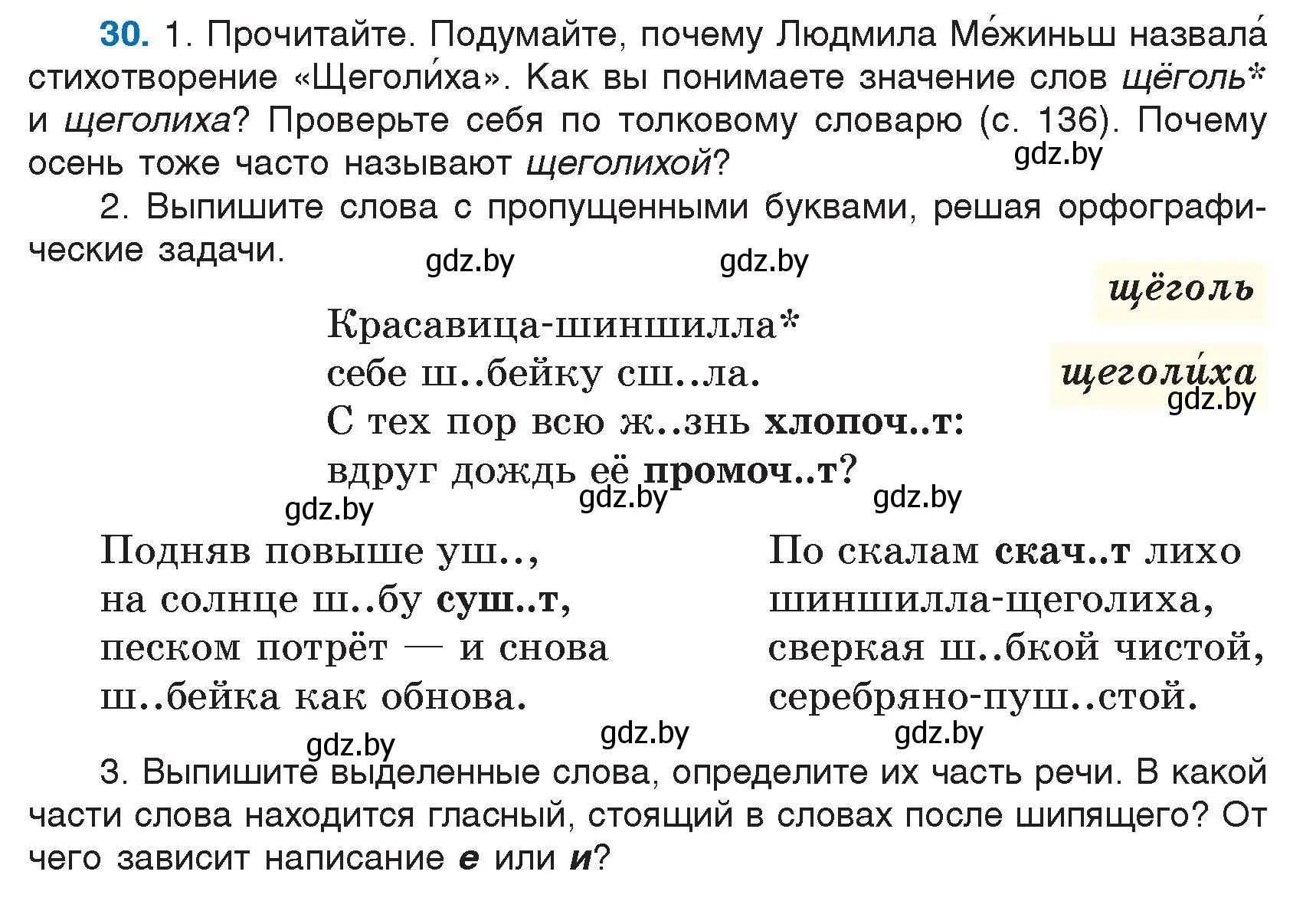 Условие номер 30 (страница 20) гдз по русскому языку 5 класс Мурина, Игнатович, учебник 1 часть
