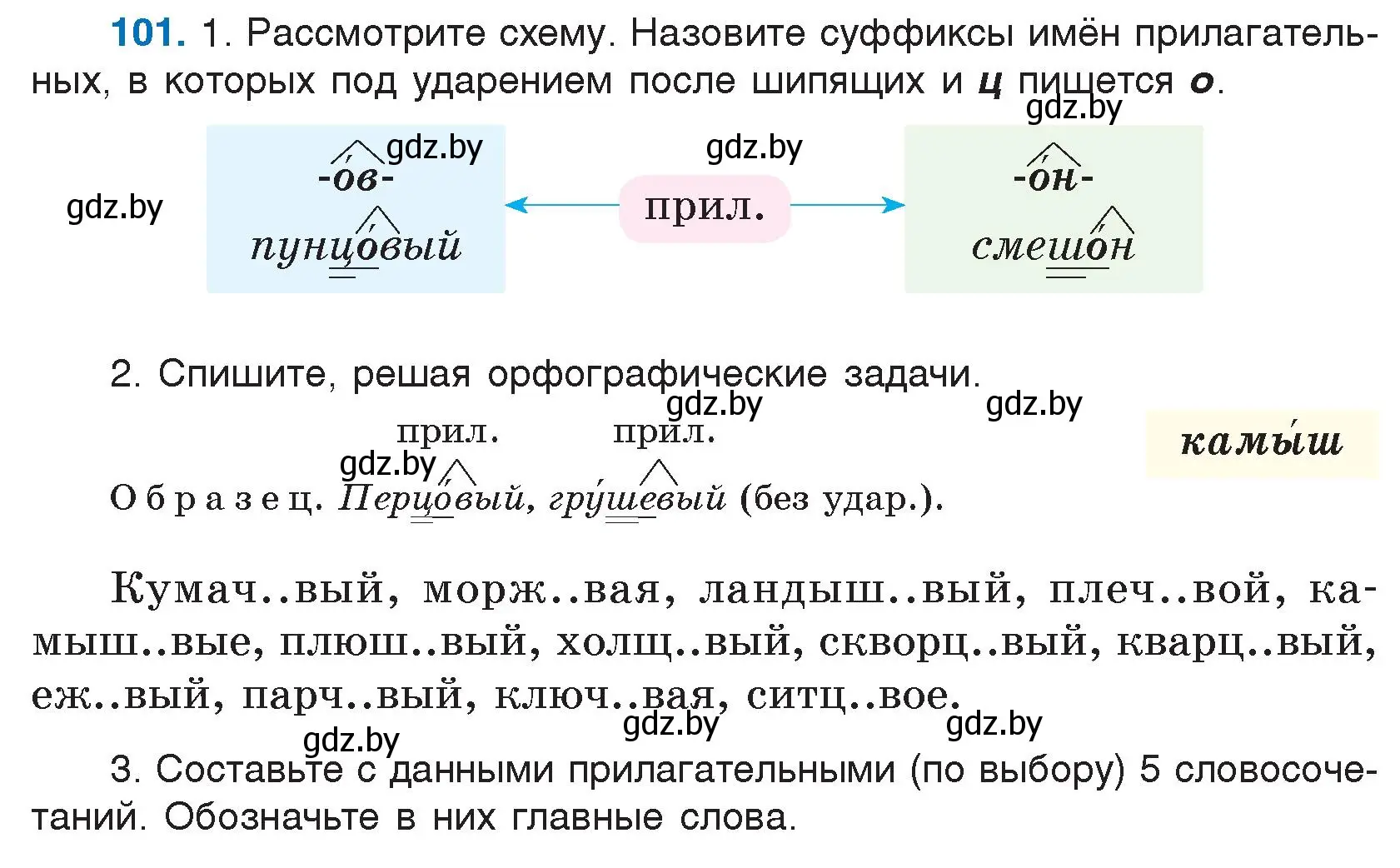 Условие номер 101 (страница 59) гдз по русскому языку 5 класс Мурина, Игнатович, учебник 2 часть