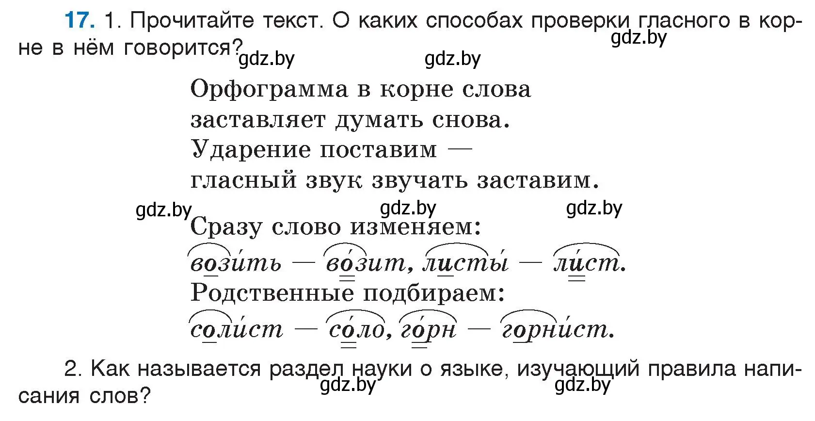 Условие номер 17 (страница 13) гдз по русскому языку 5 класс Мурина, Игнатович, учебник 2 часть