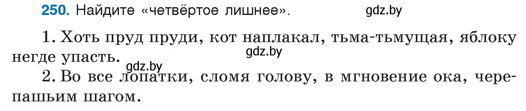 Условие номер 250 (страница 125) гдз по русскому языку 5 класс Мурина, Игнатович, учебник 2 часть