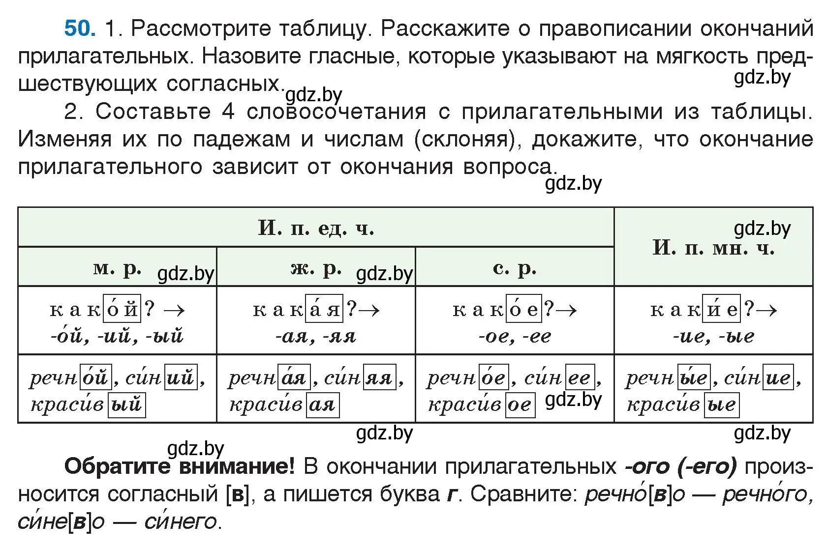 Условие номер 50 (страница 32) гдз по русскому языку 5 класс Мурина, Игнатович, учебник 2 часть