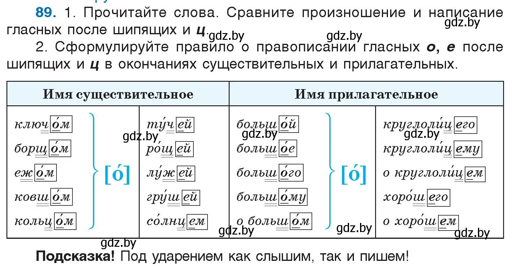 Условие номер 89 (страница 53) гдз по русскому языку 5 класс Мурина, Игнатович, учебник 2 часть