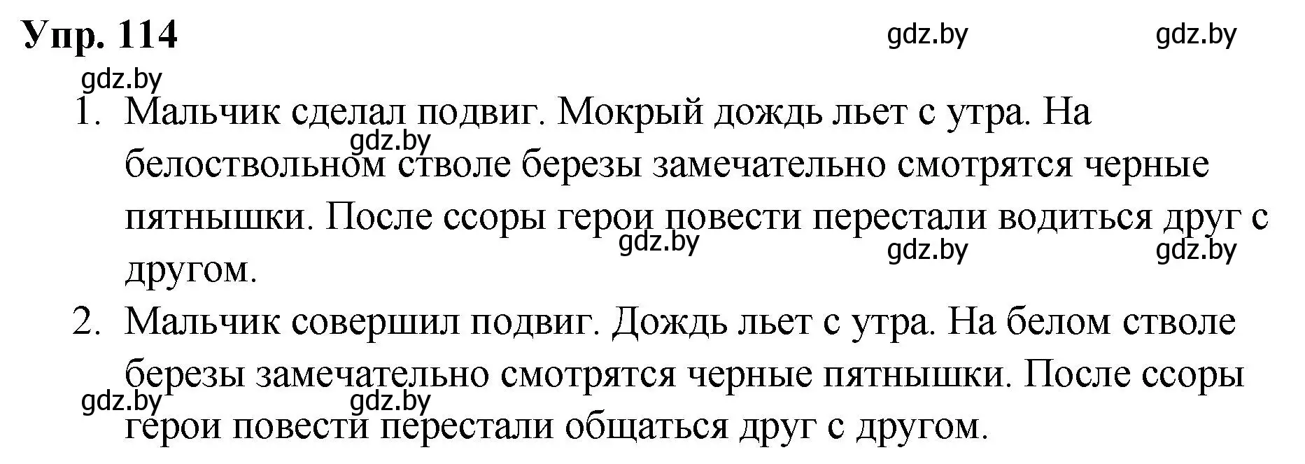 Решение номер 114 (страница 63) гдз по русскому языку 5 класс Мурина, Игнатович, учебник 1 часть