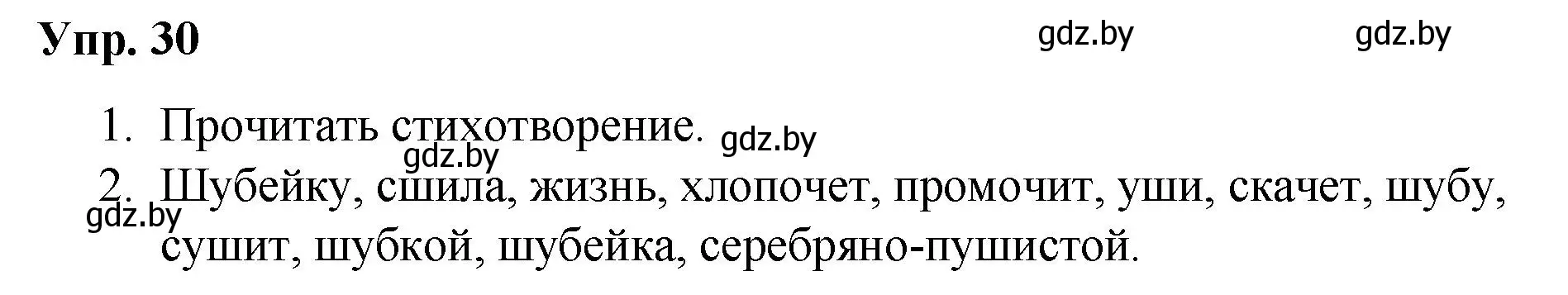 Решение номер 30 (страница 20) гдз по русскому языку 5 класс Мурина, Игнатович, учебник 1 часть