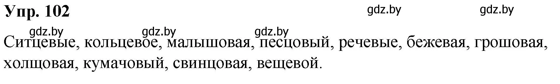 Решение номер 102 (страница 59) гдз по русскому языку 5 класс Мурина, Игнатович, учебник 2 часть