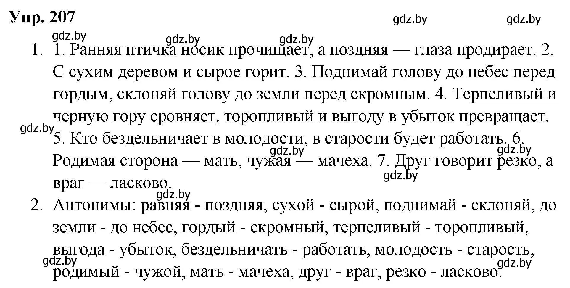 Решение номер 207 (страница 108) гдз по русскому языку 5 класс Мурина, Игнатович, учебник 2 часть