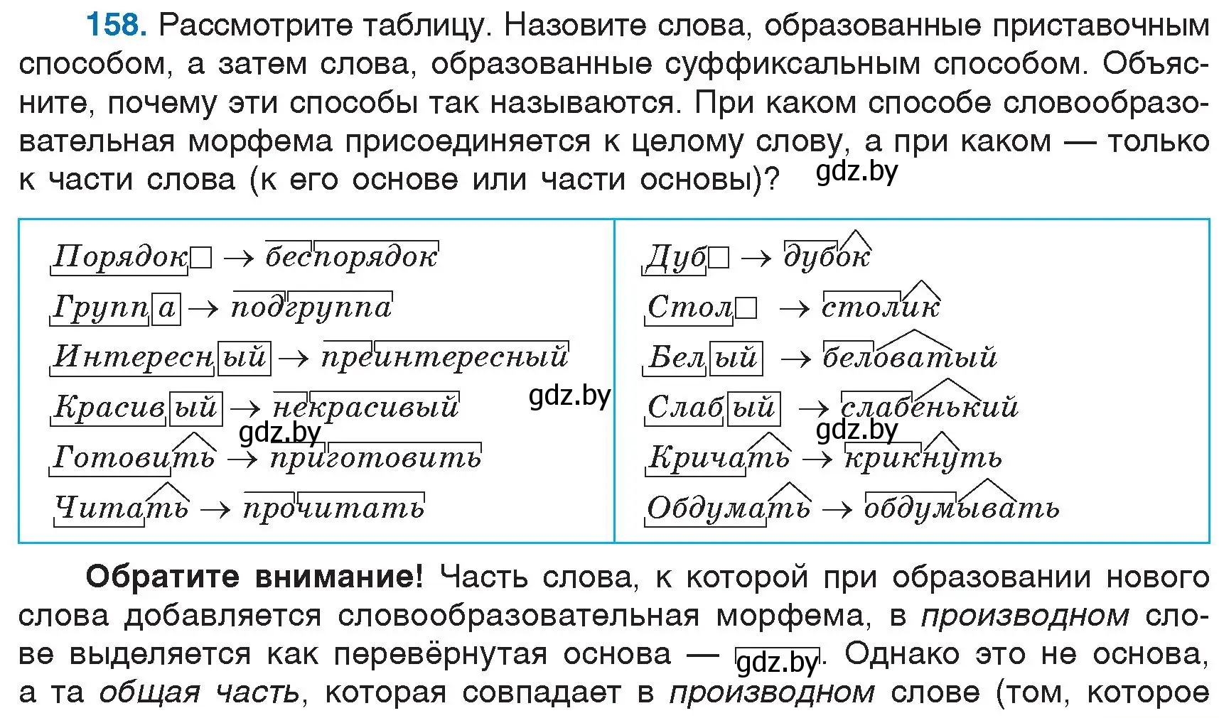 Условие номер 158 (страница 75) гдз по русскому языку 6 класс Мурина, Игнатович, учебник