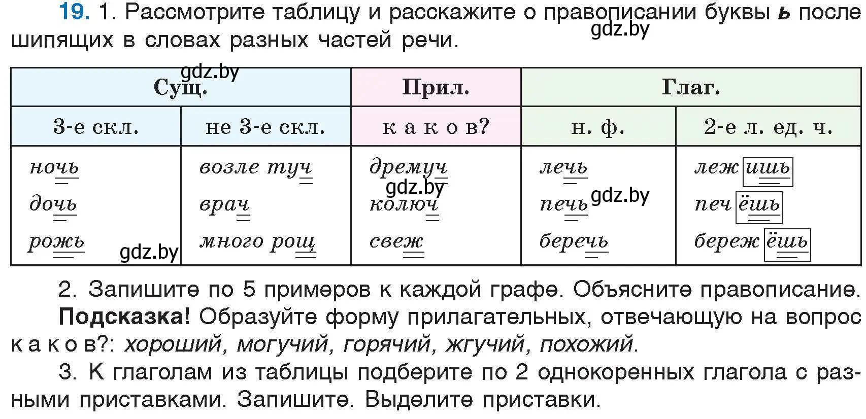 Условие номер 19 (страница 14) гдз по русскому языку 6 класс Мурина, Игнатович, учебник