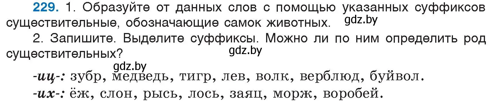 Условие номер 229 (страница 110) гдз по русскому языку 6 класс Мурина, Игнатович, учебник