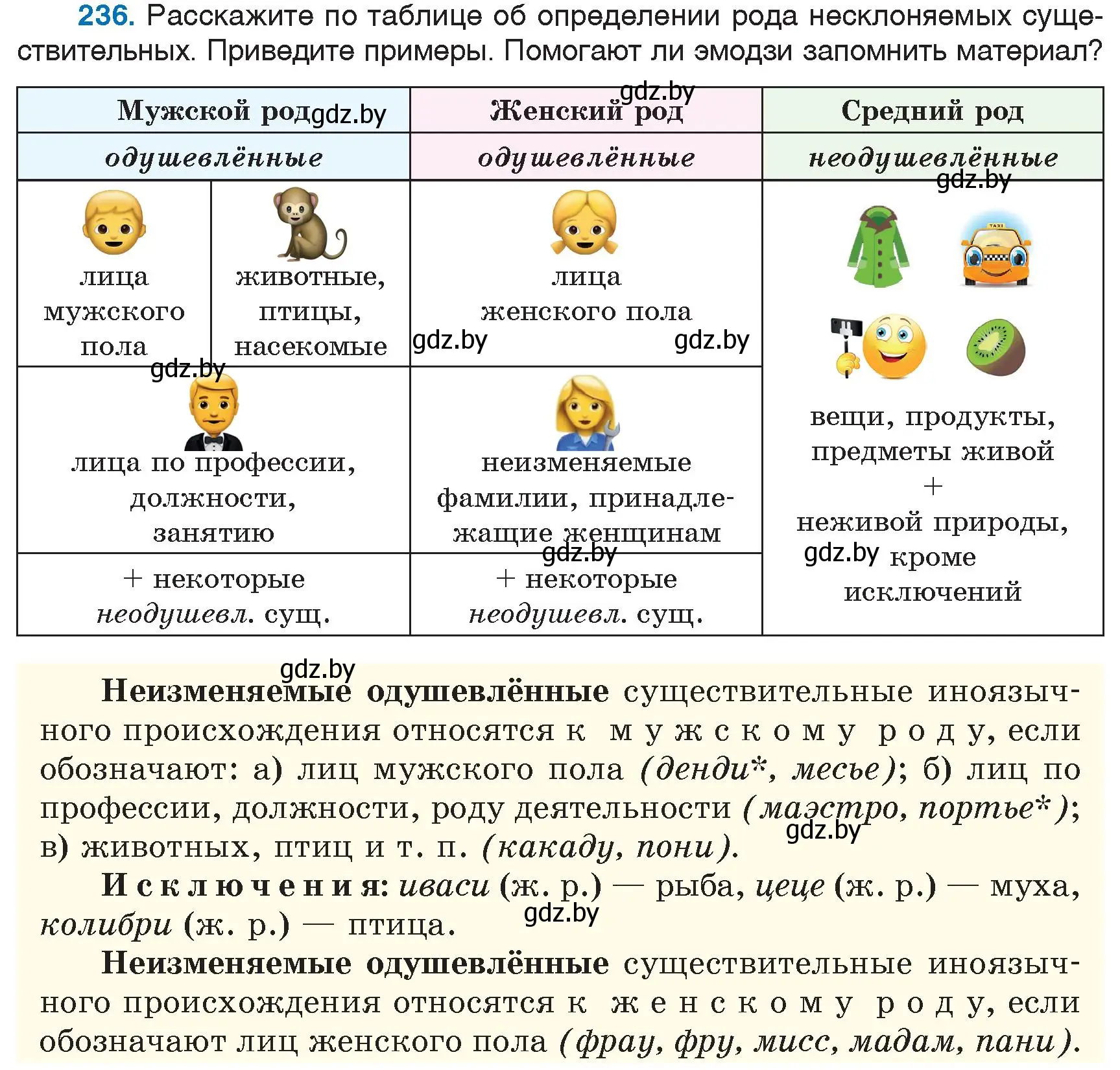 Условие номер 236 (страница 113) гдз по русскому языку 6 класс Мурина, Игнатович, учебник