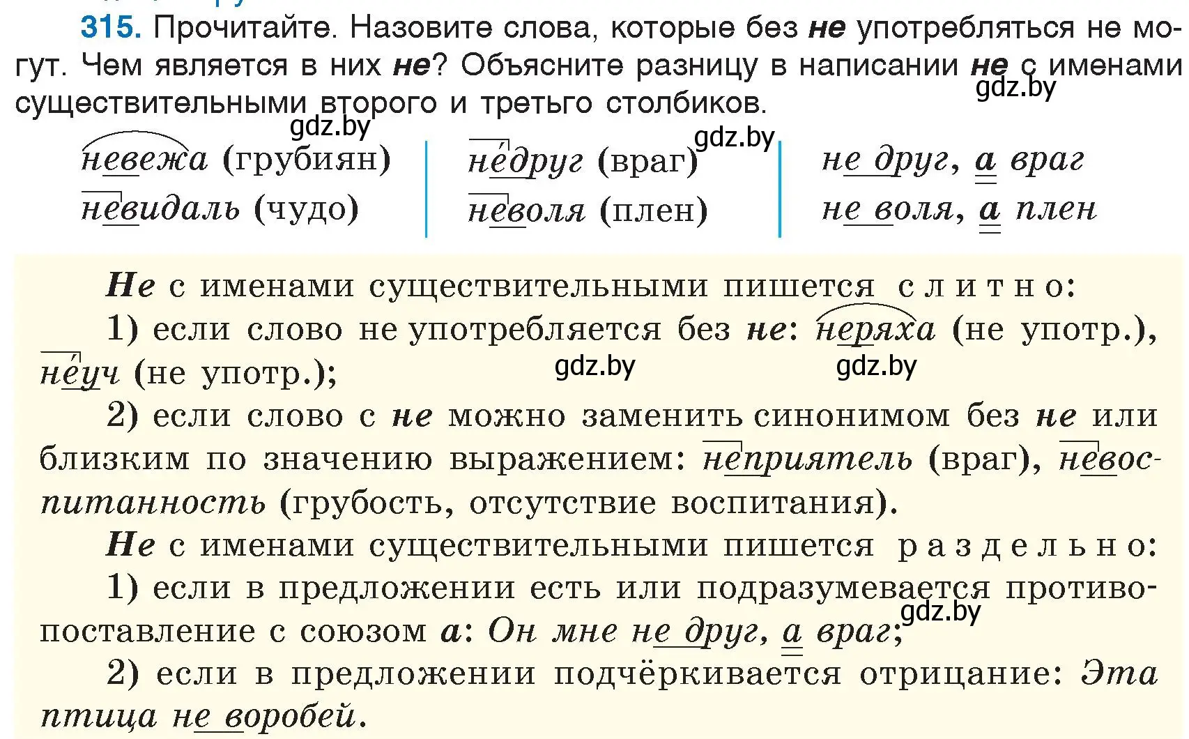 Условие номер 315 (страница 148) гдз по русскому языку 6 класс Мурина, Игнатович, учебник