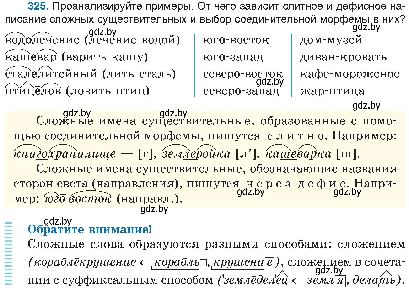 Условие номер 325 (страница 152) гдз по русскому языку 6 класс Мурина, Игнатович, учебник