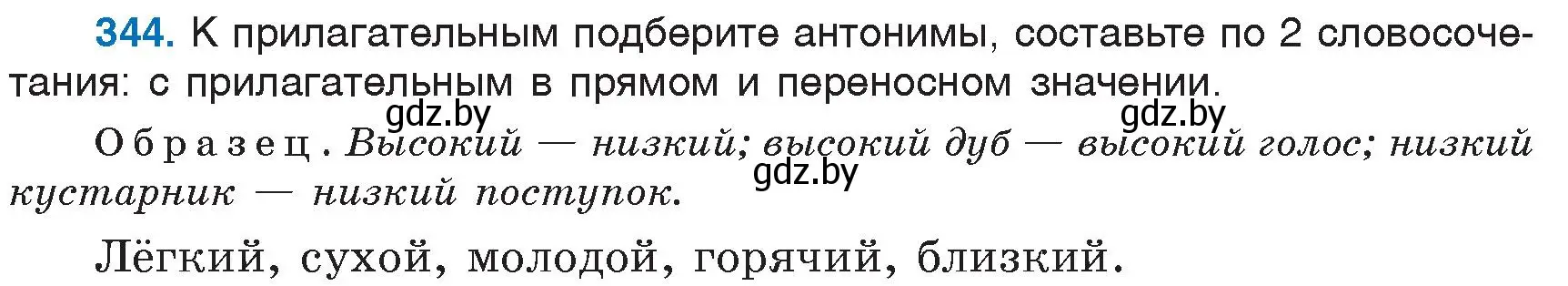 Условие номер 344 (страница 159) гдз по русскому языку 6 класс Мурина, Игнатович, учебник