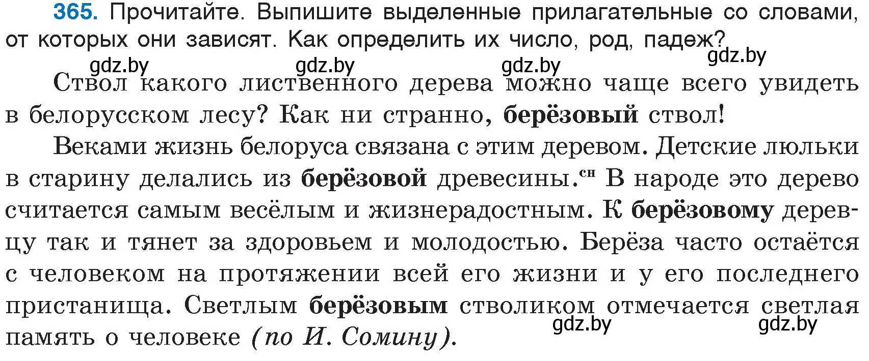 Условие номер 365 (страница 167) гдз по русскому языку 6 класс Мурина, Игнатович, учебник