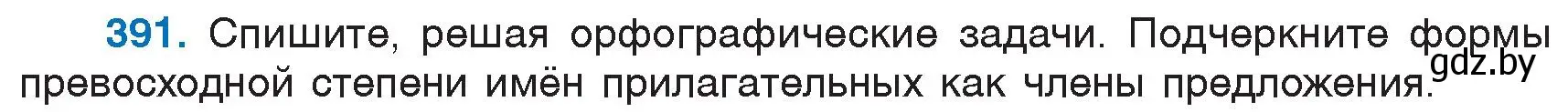 Условие номер 391 (страница 176) гдз по русскому языку 6 класс Мурина, Игнатович, учебник