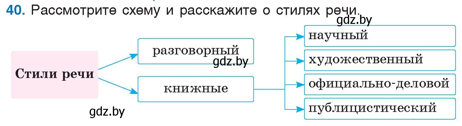 Условие номер 40 (страница 26) гдз по русскому языку 6 класс Мурина, Игнатович, учебник