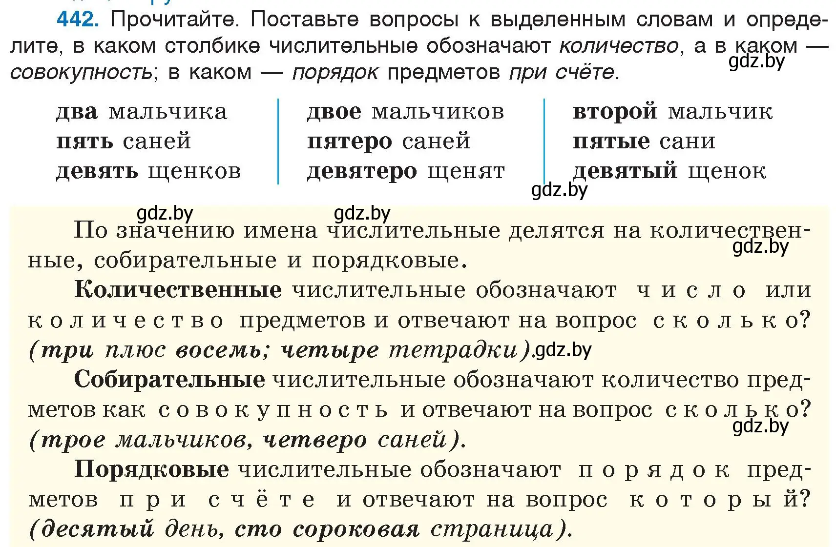 Условие номер 442 (страница 198) гдз по русскому языку 6 класс Мурина, Игнатович, учебник