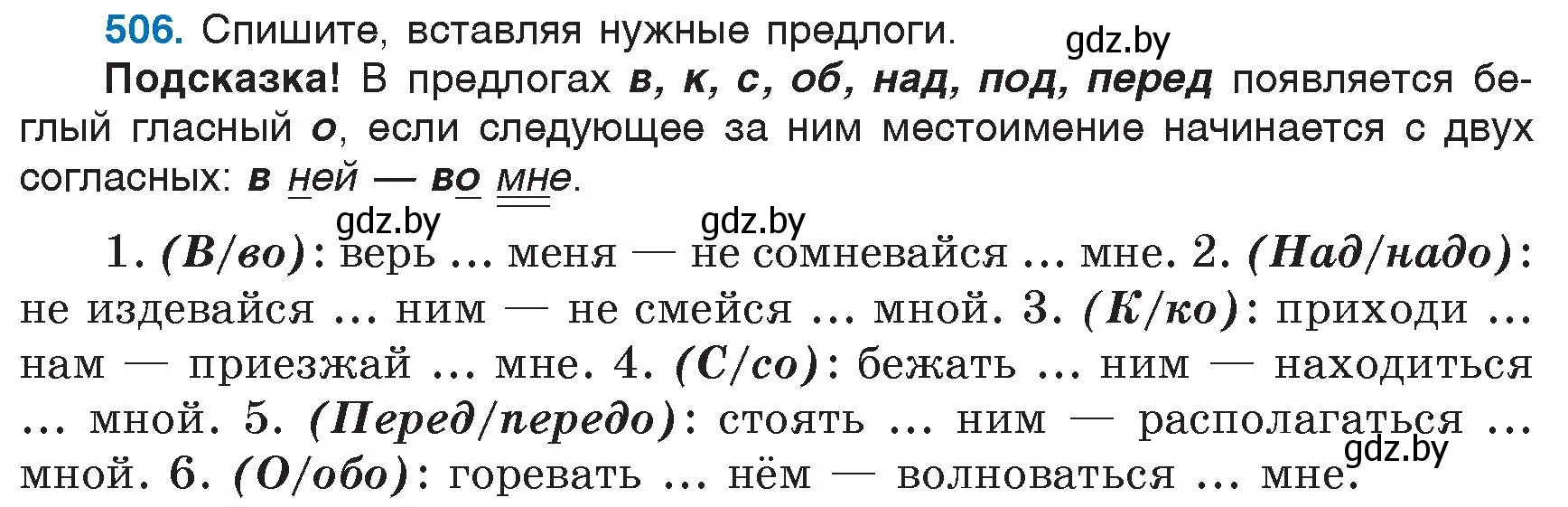 Условие номер 506 (страница 218) гдз по русскому языку 6 класс Мурина, Игнатович, учебник