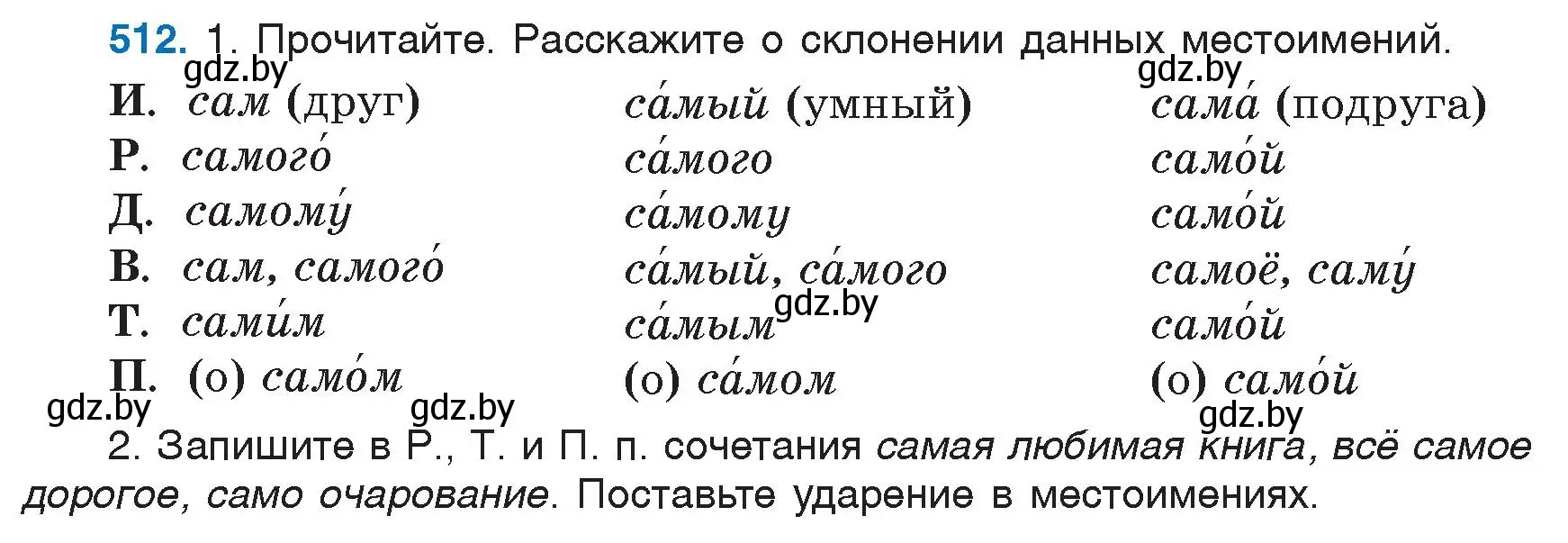 Условие номер 512 (страница 219) гдз по русскому языку 6 класс Мурина, Игнатович, учебник