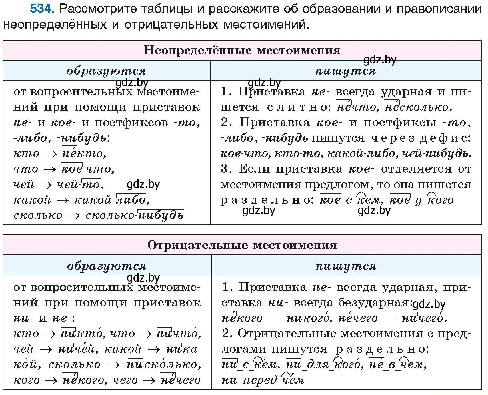 Условие номер 534 (страница 225) гдз по русскому языку 6 класс Мурина, Игнатович, учебник