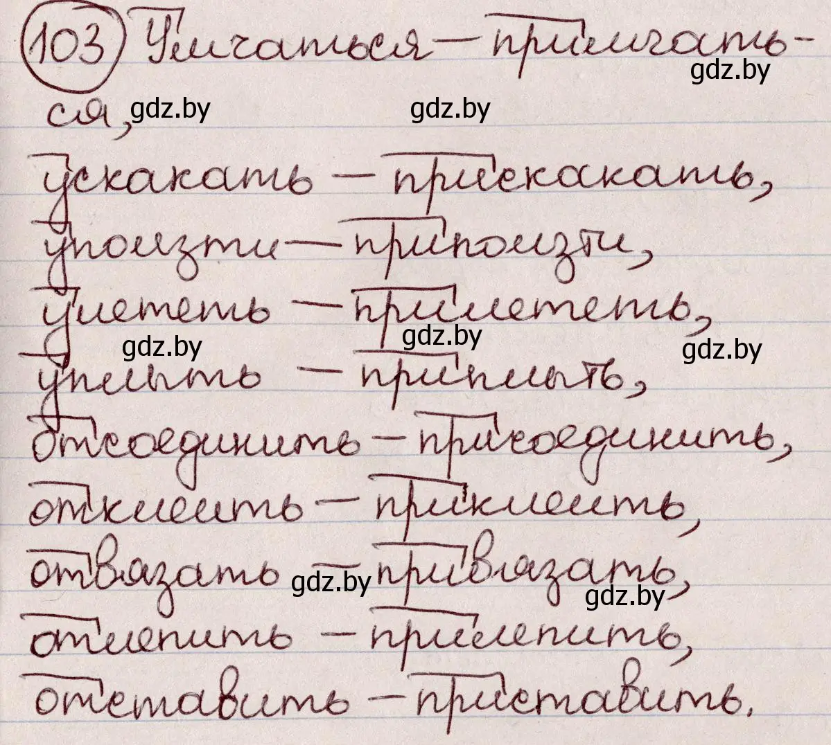 Решение номер 103 (страница 53) гдз по русскому языку 6 класс Мурина, Игнатович, учебник