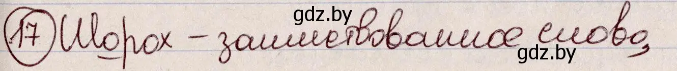 Решение номер 17 (страница 13) гдз по русскому языку 6 класс Мурина, Игнатович, учебник