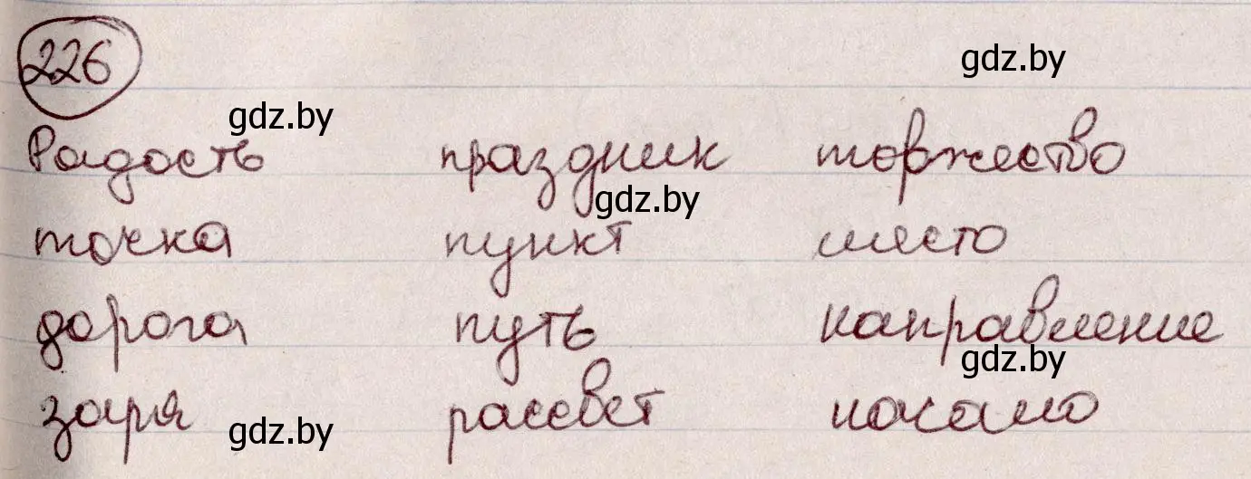 Решение номер 226 (страница 109) гдз по русскому языку 6 класс Мурина, Игнатович, учебник