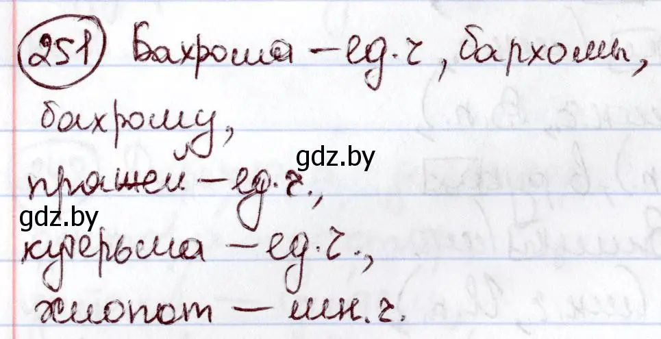 Решение номер 251 (страница 119) гдз по русскому языку 6 класс Мурина, Игнатович, учебник