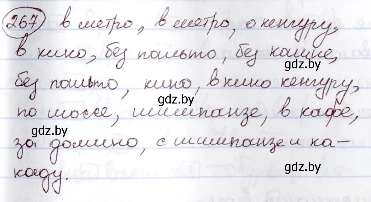 Решение номер 267 (страница 127) гдз по русскому языку 6 класс Мурина, Игнатович, учебник