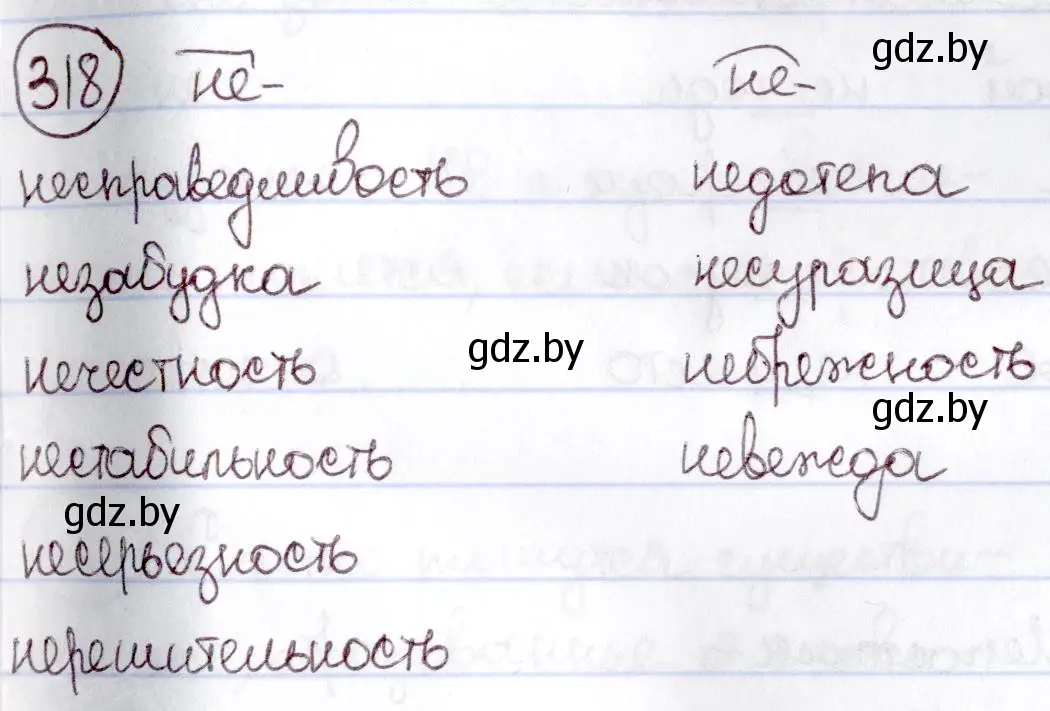 Решение номер 318 (страница 149) гдз по русскому языку 6 класс Мурина, Игнатович, учебник